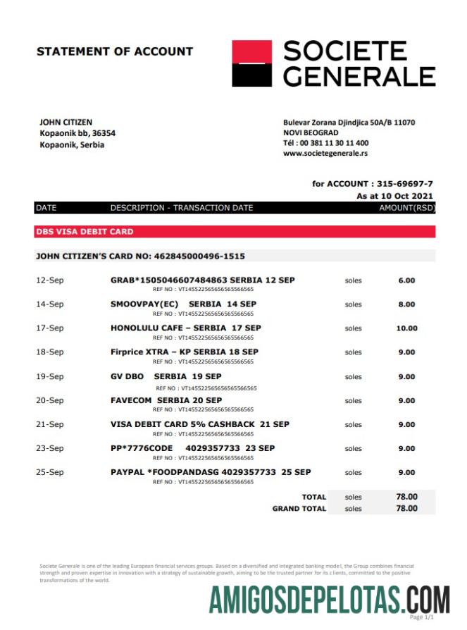 Serbia Societe Generale Excel Pdf amostra